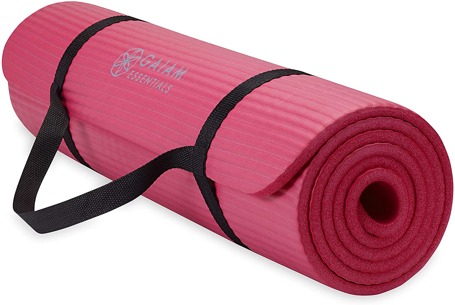 Shop LC Pink Yoga Mat for home workouts Non-Slip Nbr - 10Mm