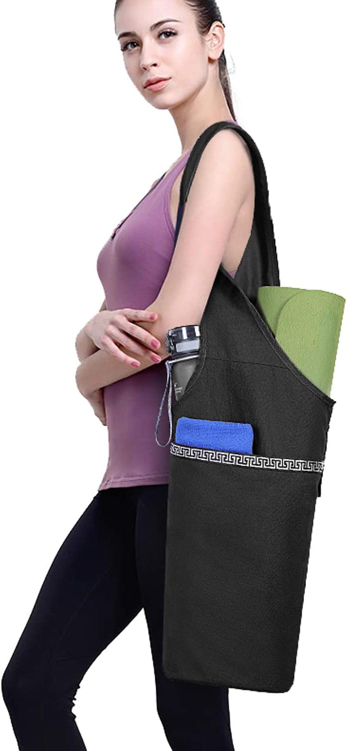 ELENTURE Full Zip Yoga Mat Carry Bag (Black) | YogaMatStore