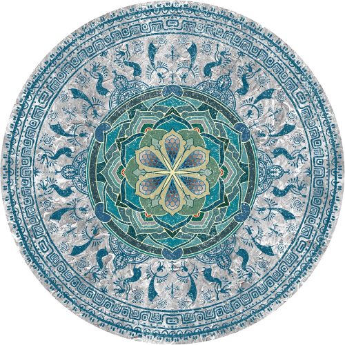 Knsbk Large Round Yoga Mat